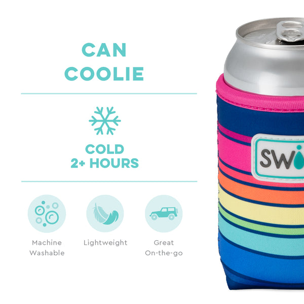 Swig Life Electric Slide Insulated Neoprene Can Coolie temperature infographic - cold 2+ hours