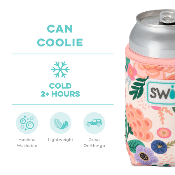 Swig Life Full Bloom Insulated Neoprene Can Coolie temperature infographic - cold 2+ hours