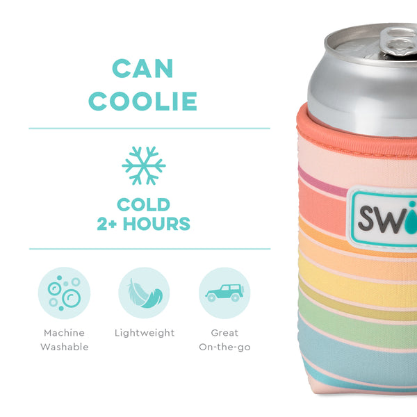 Swig Life Good Vibrations Insulated Neoprene Can Coolie temperature infographic - cold 2+ hours