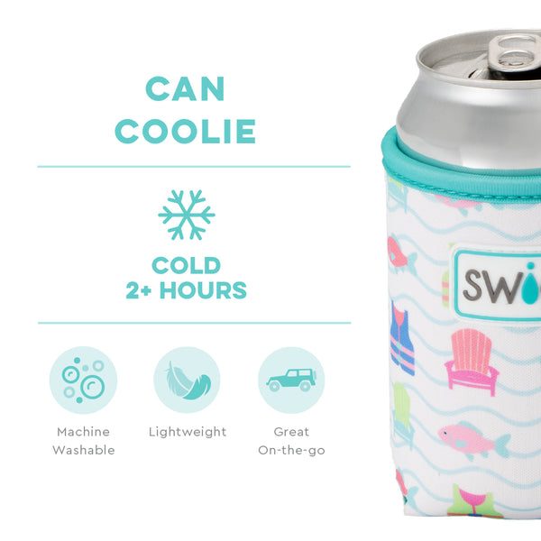 Swig Life Lake Girl Insulated Neoprene Can Coolie temperature infographic - cold 2+ hours