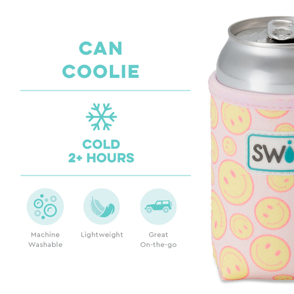 Swig Life Oh Happy Day Insulated Neoprene Can Coolie temperature infographic - cold 2+ hours