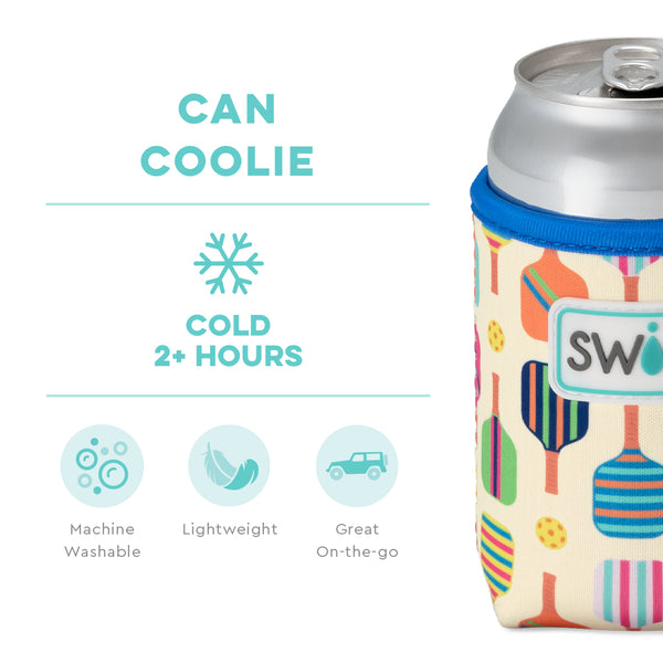 Swig Life Pickleball Insulated Neoprene Can Coolie temperature infographic - cold 2+ hours