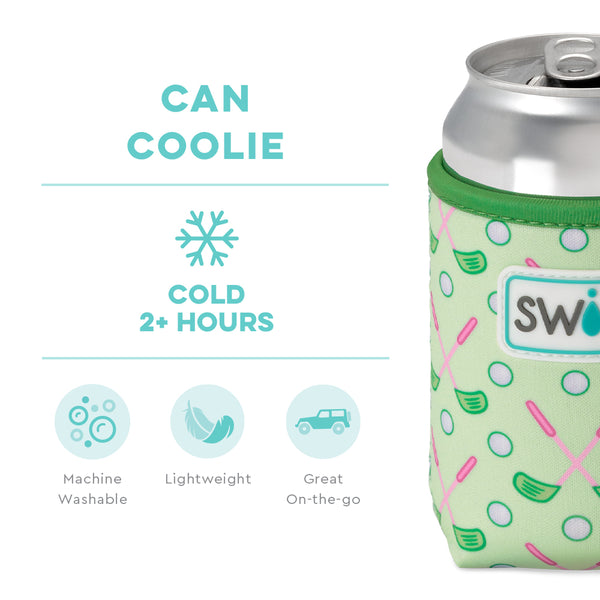Swig Life Tee Time Insulated Neoprene Can Coolie temperature infographic - cold 2+ hours
