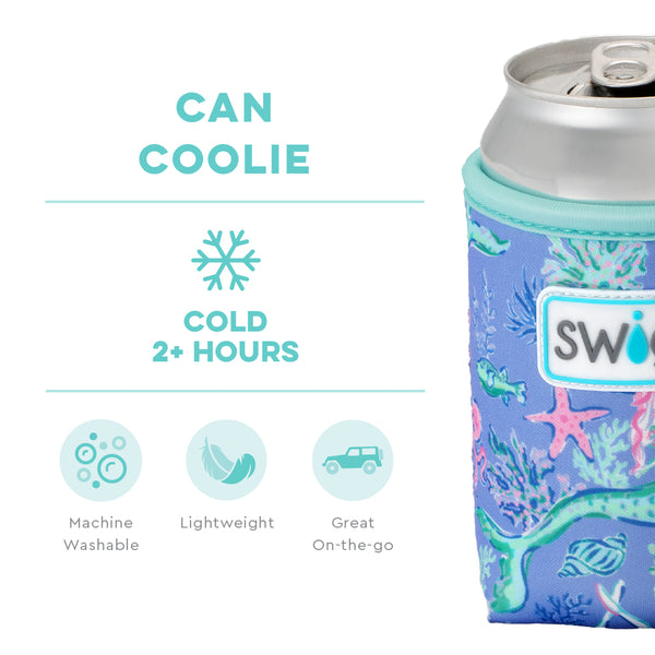 Swig Life Under the Sea Insulated Neoprene Can Coolie temperature infographic - cold 2+ hours