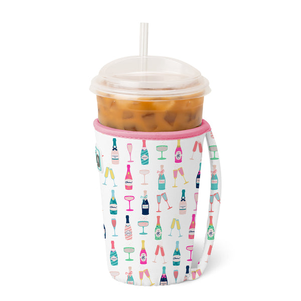 Swig Life Pop Fizz Insulated Neoprene Iced Cup Coolie with hand strap