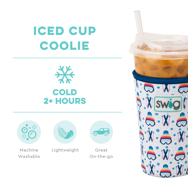 Swig Life Après Ski Insulated Neoprene Iced Cup Coolie temperature infographic - cold 2+ hours