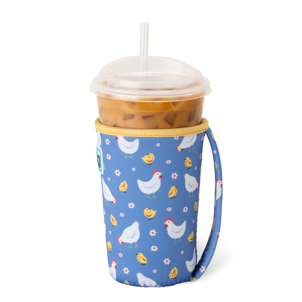 Swig Life Chicks Dig It Insulated Neoprene Iced Cup Coolie with hand strap