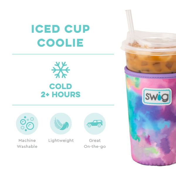 Swig Life Cloud Nine Insulated Neoprene Iced Cup Coolie temperature infographic - cold 2+ hours