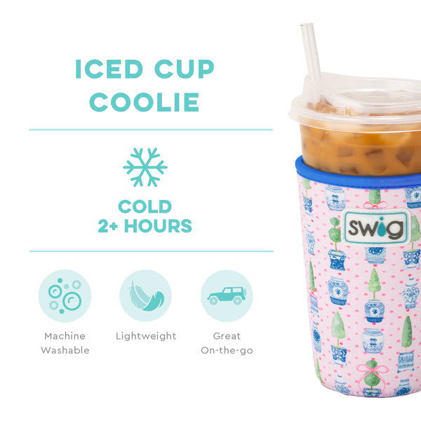 Swig Life Ginger Jars Insulated Neoprene Iced Cup Coolie temperature infographic - cold 2+ hours