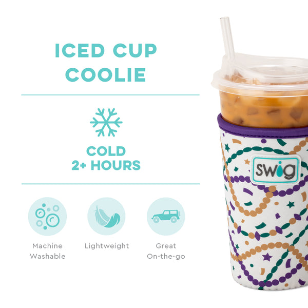 Swig Life Hey Mister Insulated Neoprene Iced Cup Coolie temperature infographic - cold 2+ hours