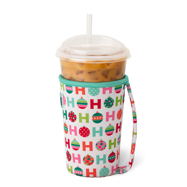 Swig Life Hohoho Insulated Neoprene Iced Cup Coolie with hand strap