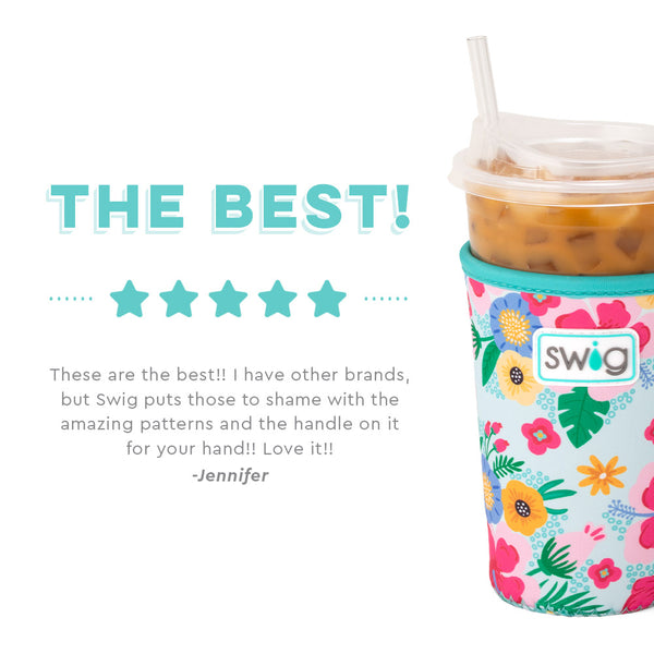 Swig Life customer review on Island Bloom Insulated Neoprene Iced Cup Coolie - The Best
