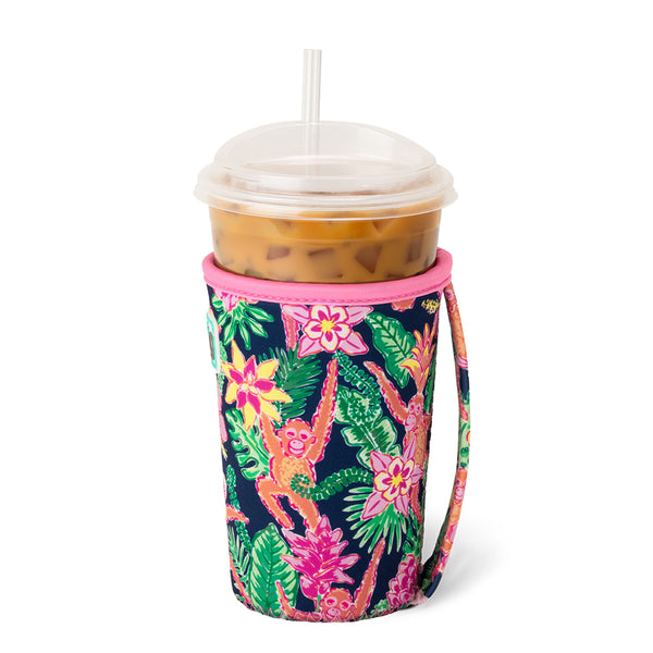 Swig Life Jungle Gym Insulated Neoprene Iced Cup Coolie with hand strap