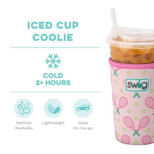 Swig Life Love All Insulated Neoprene Iced Cup Coolie temperature infographic - cold 2+ hours