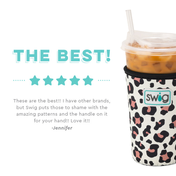 Swig Life customer review on Luxy Leopard Insulated Neoprene Iced Cup Coolie - The Best