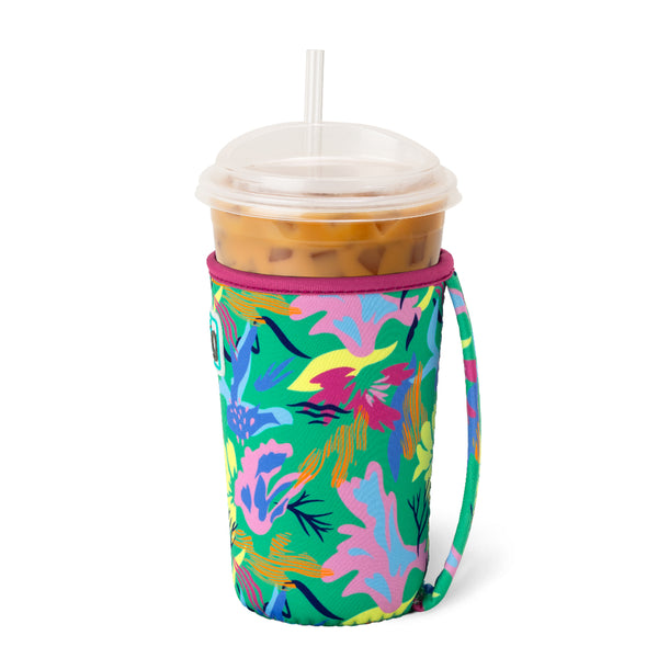 Swig Life Paradise Insulated Neoprene Iced Cup Coolie with hand strap