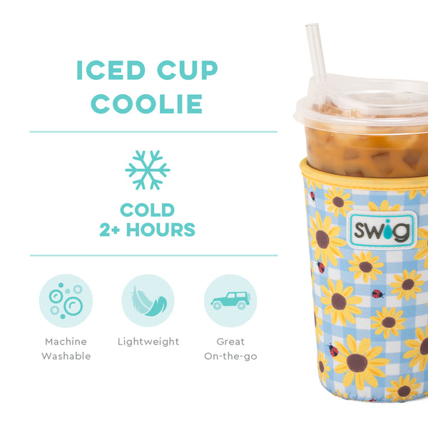 Swig Life Picnic Basket Insulated Neoprene Iced Cup Coolie temperature infographic - cold 2+ hours