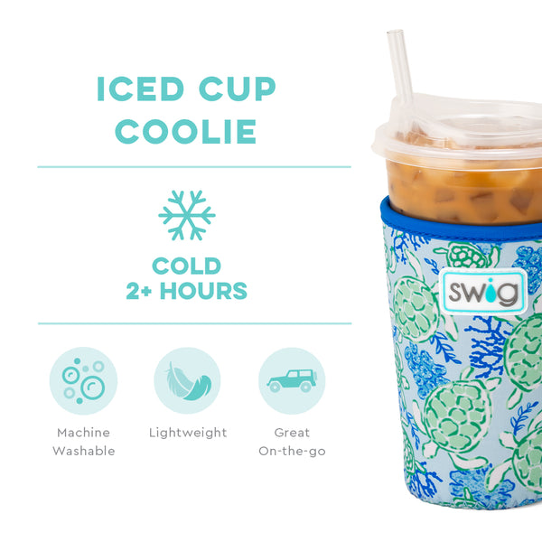 Swig Life Shell Yeah Insulated Neoprene Iced Cup Coolie temperature infographic - cold 2+ hours