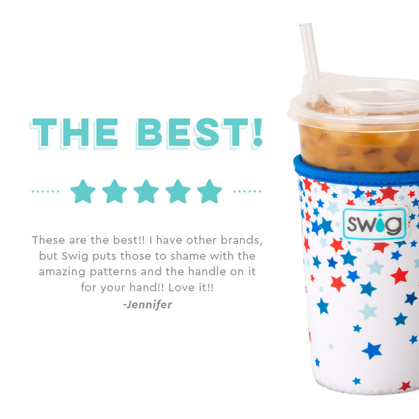 Swig Life customer review on Star Spangled Insulated Neoprene Iced Cup Coolie - The Best