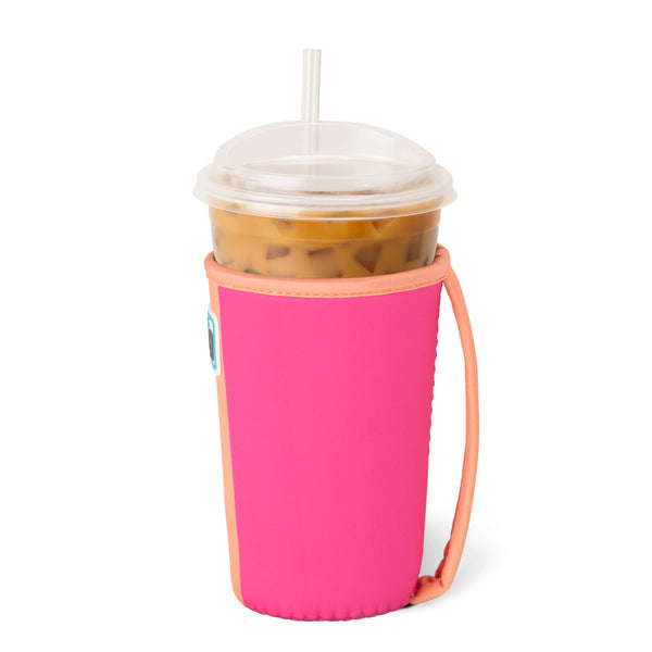 Swig Life Tutti Frutti Insulated Neoprene Iced Cup Coolie with hand strap