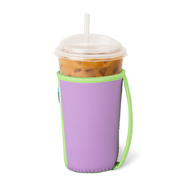 Swig Life Ultra Violet Insulated Neoprene Iced Cup Coolie with hand strap