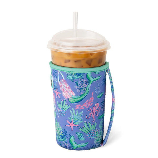 Swig Life Under the Sea Insulated Neoprene Iced Cup Coolie with hand strap