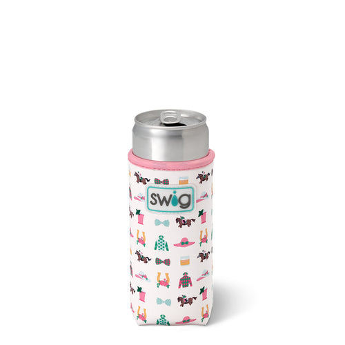 Swig Life Derby Day Insulated Neoprene Slim Can Coolie