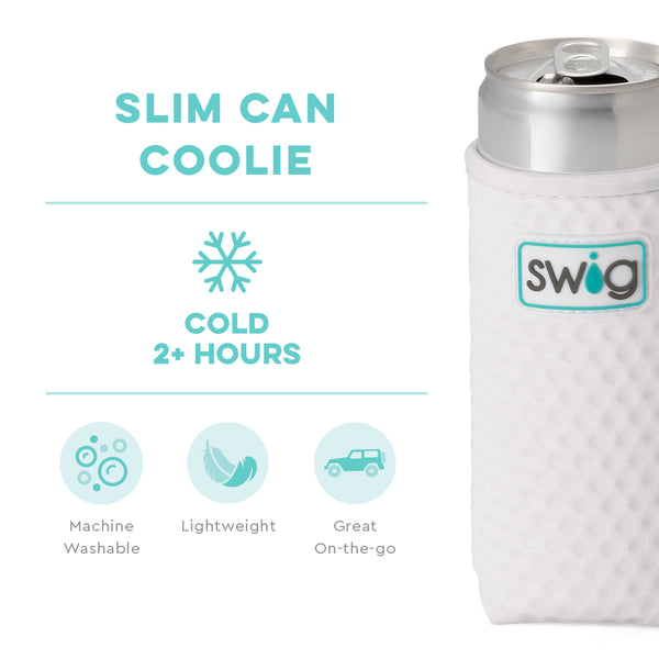 Swig Life Golf Insulated Neoprene Slim Can Coolie temperature infographic - cold 2+ hours