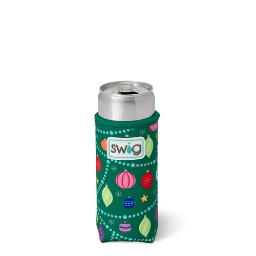 Swig Life O Christmas Tree Insulated Neoprene Slim Can Coolie