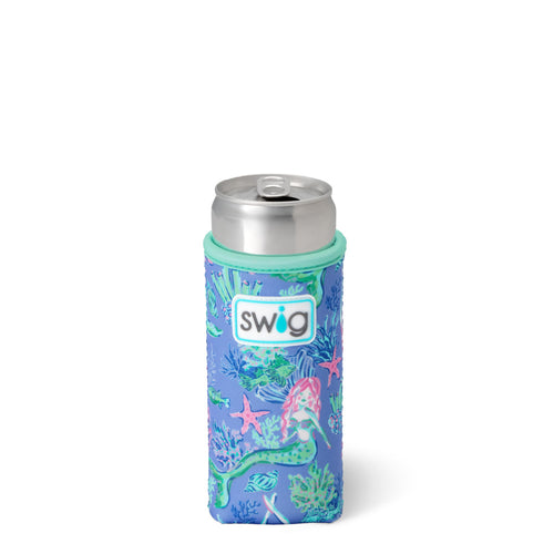 Swig Life Under the Sea Insulated Neoprene Slim Can Coolie