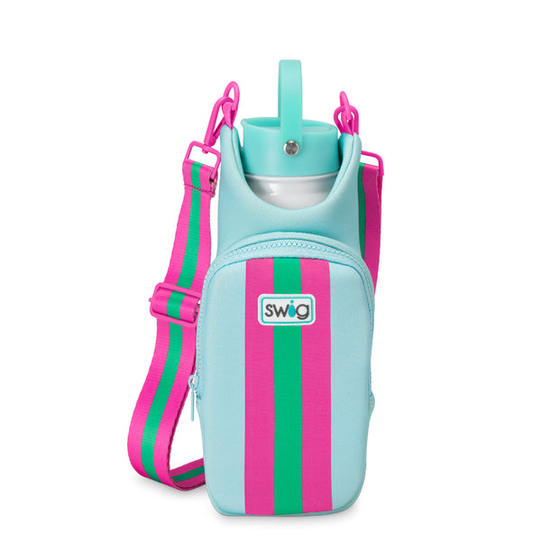 Swig Life Prep Rally Insulated Neoprene Water Bottle Sling with over the shoulder strap