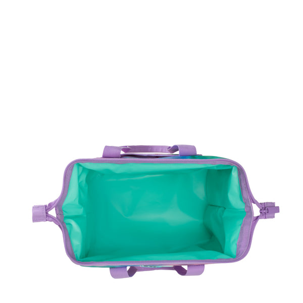 Swig Life Cloud Nine Packi 12 Cooler open view from the top with aqua insulated liner