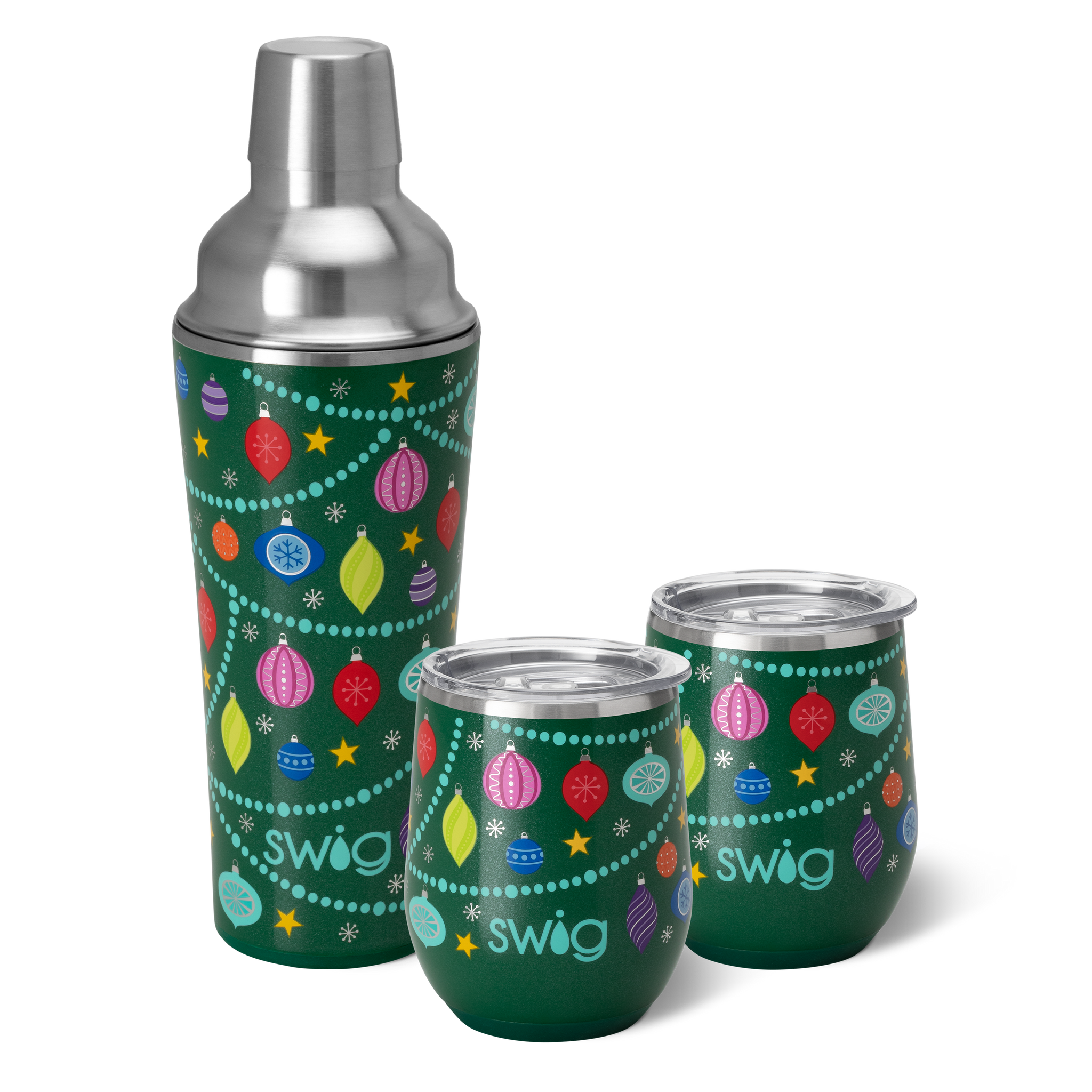 O Christmas Tree Cocktail Shaker Set