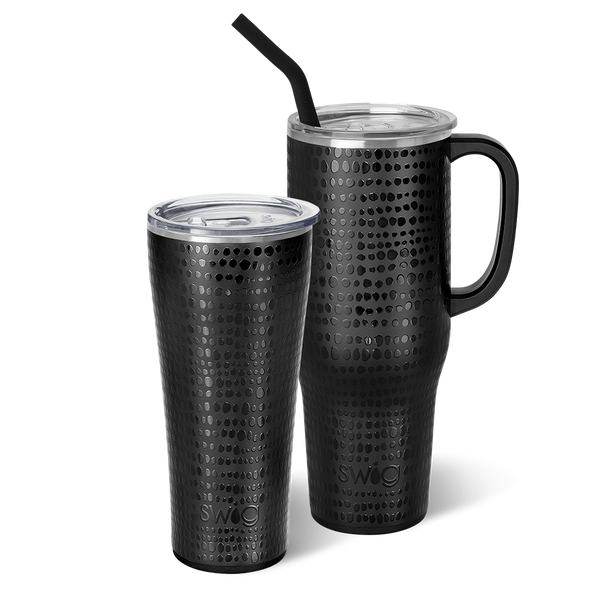 Swig Life Glamazon Onyx Mega Set including a 32oz Glamazon Onyx Tumbler and a 40oz Glamazon Onyx Mega Mug