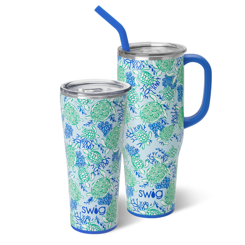 Swig Life Shell Yeah Mega Set including a 32oz Shell Yeah Tumbler and a 40oz Shell Yeah Mega Mug