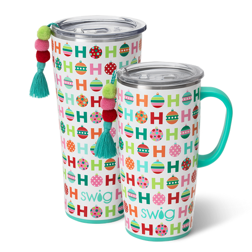 Swig Life Hohoho XL Set including a 22oz Hohoho Travel Mug and a 32oz Hohoho Tumbler