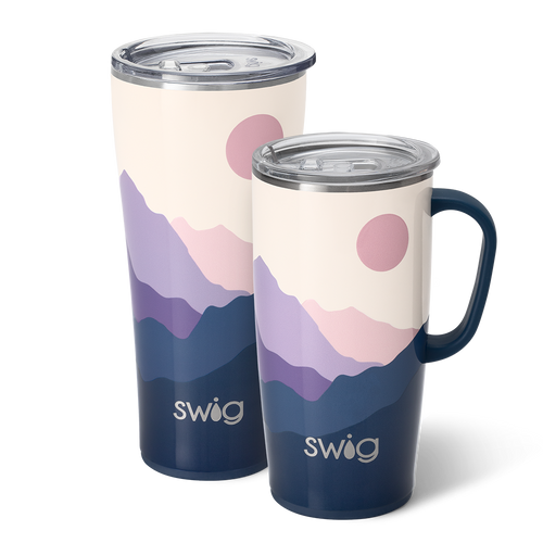 Swig Life Moon Shine XL Set including a 22oz Moon Shine Travel Mug and a 32oz Moon Shine Tumbler