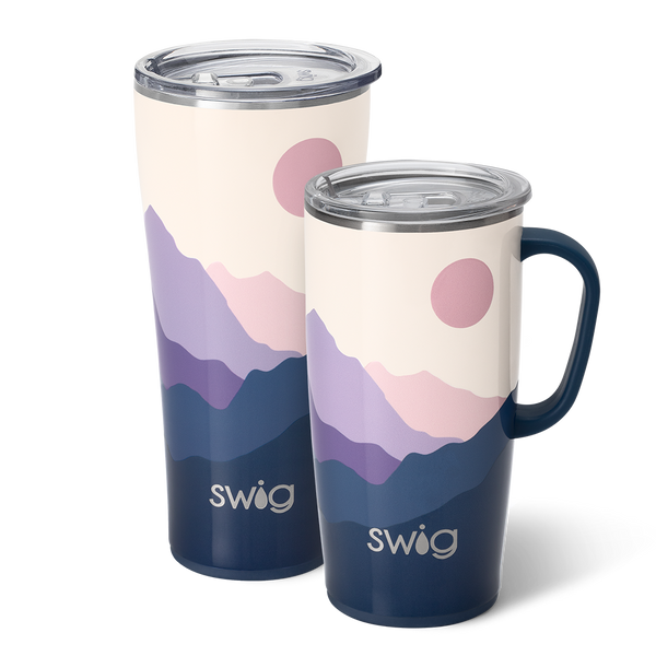 Swig Life Moon Shine XL Set including a 22oz Moon Shine Travel Mug and a 32oz Moon Shine Tumbler