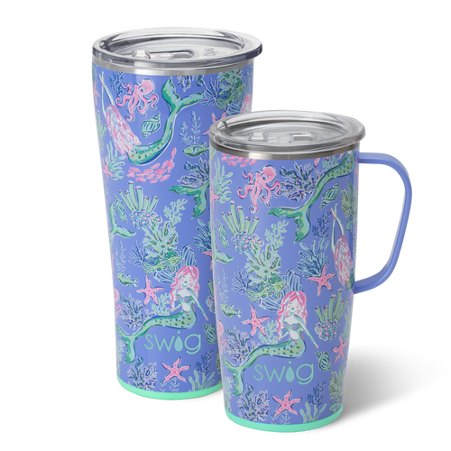 Swig Life Under the Sea XL Set including a 22oz Under the Sea Travel Mug and a 32oz Under the Sea Tumbler