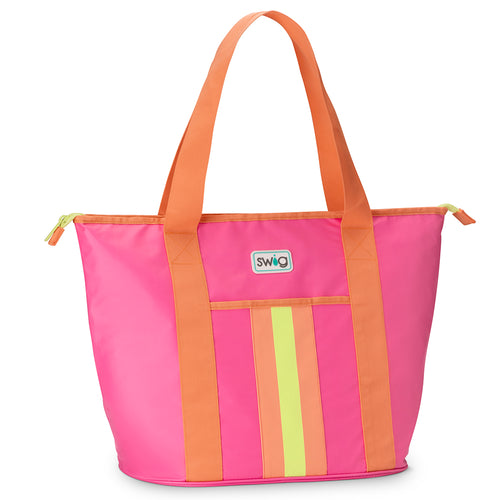 Swig Life Zippi - Borsa termica per il pranzo, resistente, leggera, termica o grande borsa per il pranzo con manico, tasca esterna (tutta americana Swig Life Zippi - Borsa termica per il pranzo, resistente, leggera, termica o grande borsa per il pranzo con manico, tasca esterna (tutta americana