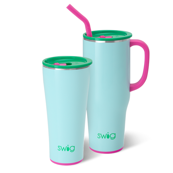 Swig Life Prep Rally Mega Set including a 32oz Prep Rally Tumbler and a 40oz Prep Rally Mega Mug