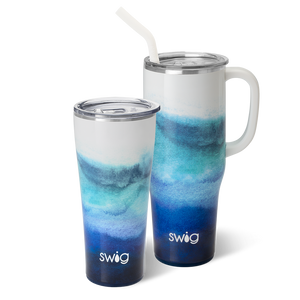 Swig Life 40oz Mega Mug, 40 oz Tumbler with Handle and Straw,  Cup Holder Friendly, Dishwasher Safe, Extra Large Insulated Tumbler,  Stainless Steel Water Tumbler (Amethyst): Tumblers & Water Glasses