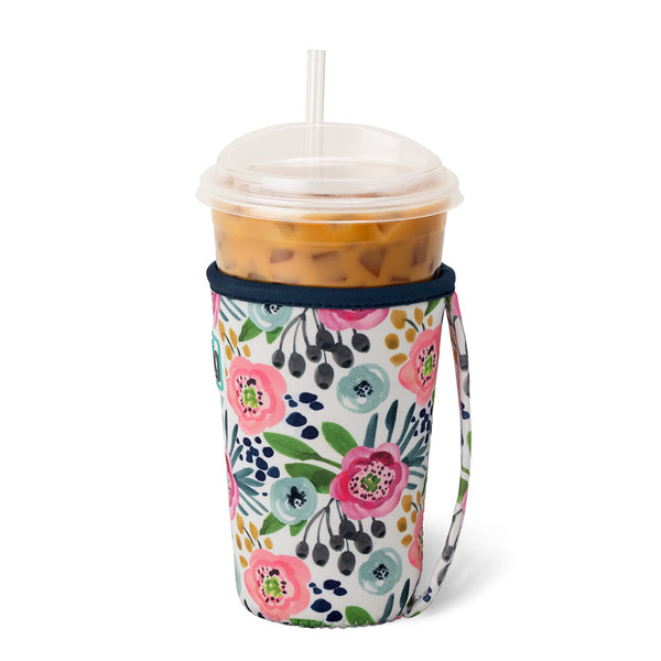 Swig Life Primrose Insulated Neoprene Iced Cup Coolie with hand strap