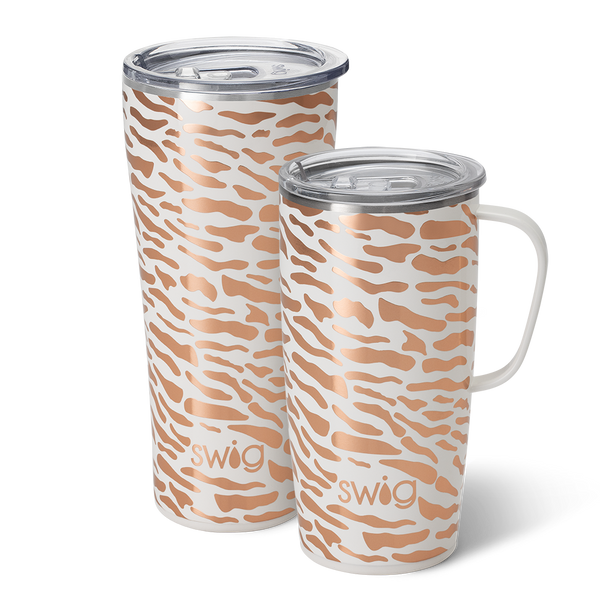 Swig Life Glamazon Rose XL Set including a 22oz Glamazon Rose Travel Mug and a 32oz Glamazon Rose Tumbler