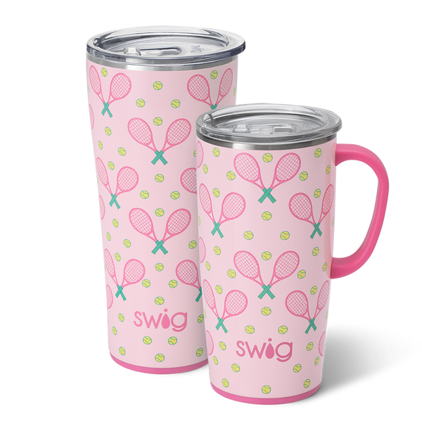 Swig Life Love All XL Set including a 22oz Love All Travel Mug and a 32oz Love All Tumbler