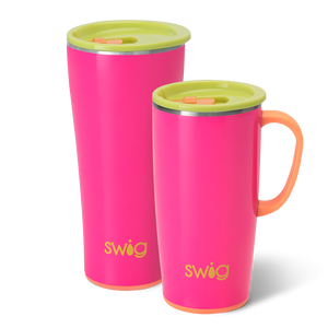 Swig Life Travel Mug with Handle - Tennessee Tristar Insulated Stainless Steel - 22oz - Dishwasher Safe with A Non-Slip Base