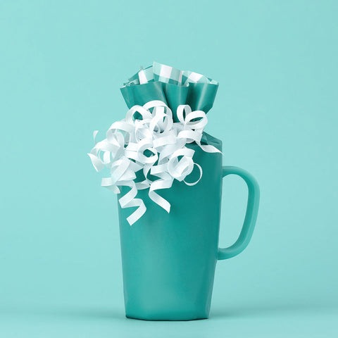 White/Aqua/Black Reusable Straw Set (Mega Mugs)