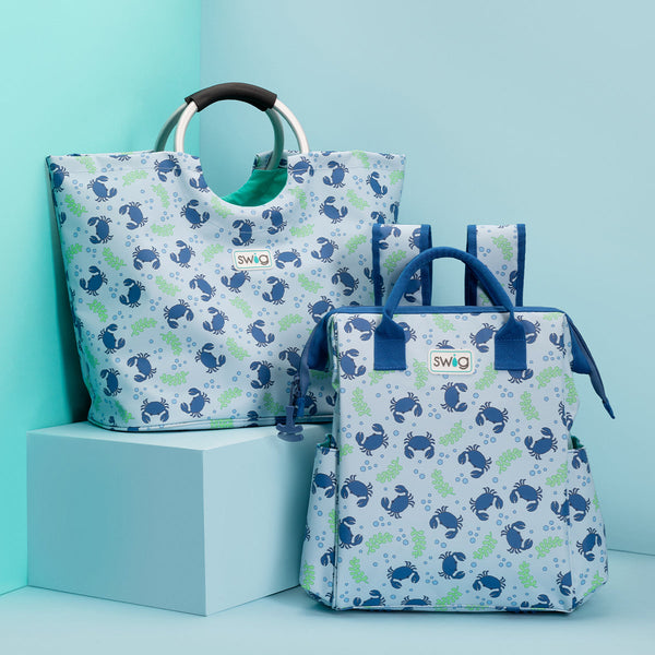 Blue Crab Packi Backpack Cooler and Loopi Tote