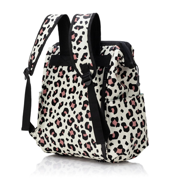 Swig Life Luxy Leopard Packi Backpack Cooler back view