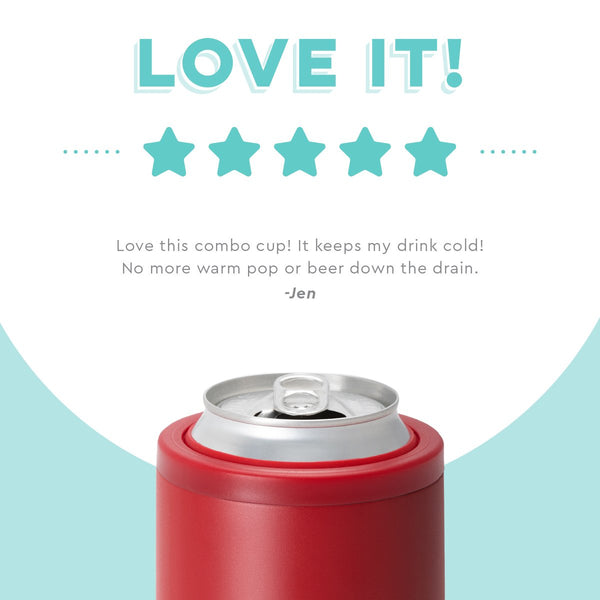 Swig Life customer review on 12oz Crimson Can + Bottle Cooler - Love it